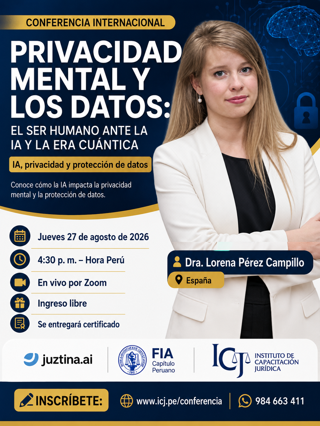 Conferencia Internacional sobre privacidad, datos e Inteligencia Artificial